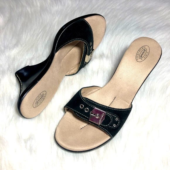 Dr. Scholl’s Wedge Leather Sandals - Picture 3 of 9